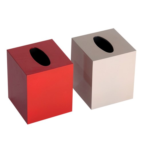 HT7802 MDF lacquer tissue holder box